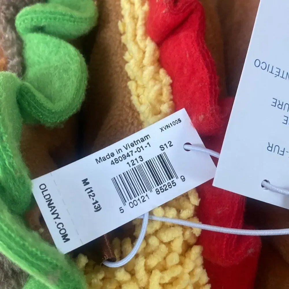 Old Navy Taco Microfleece Critter Slippers